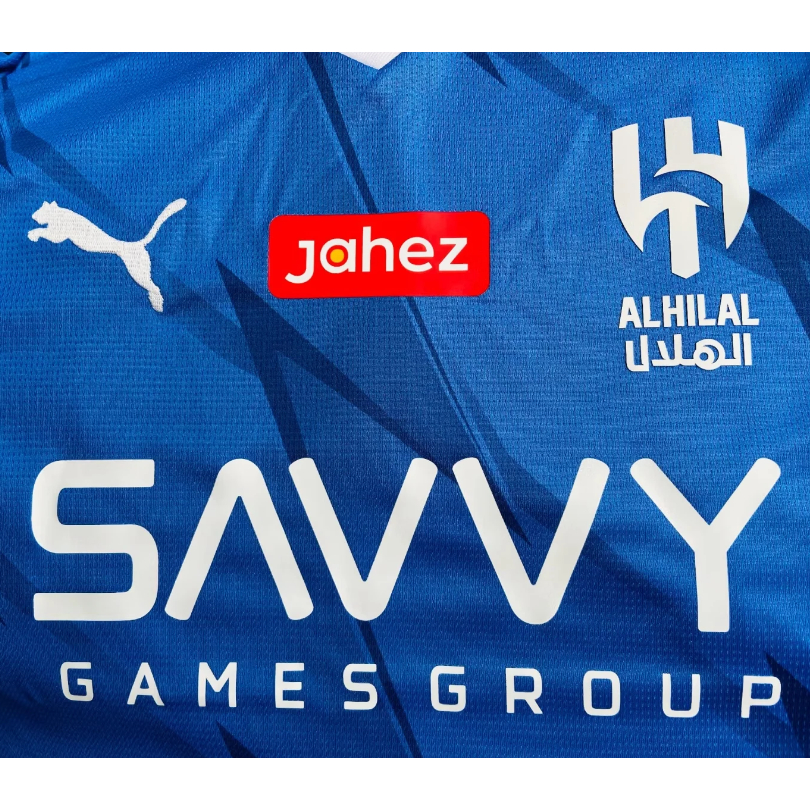 Áo Thun Bóng Đá Màu Xanh Dương Phong Cách Đội Tuyển Al Hilal 2023