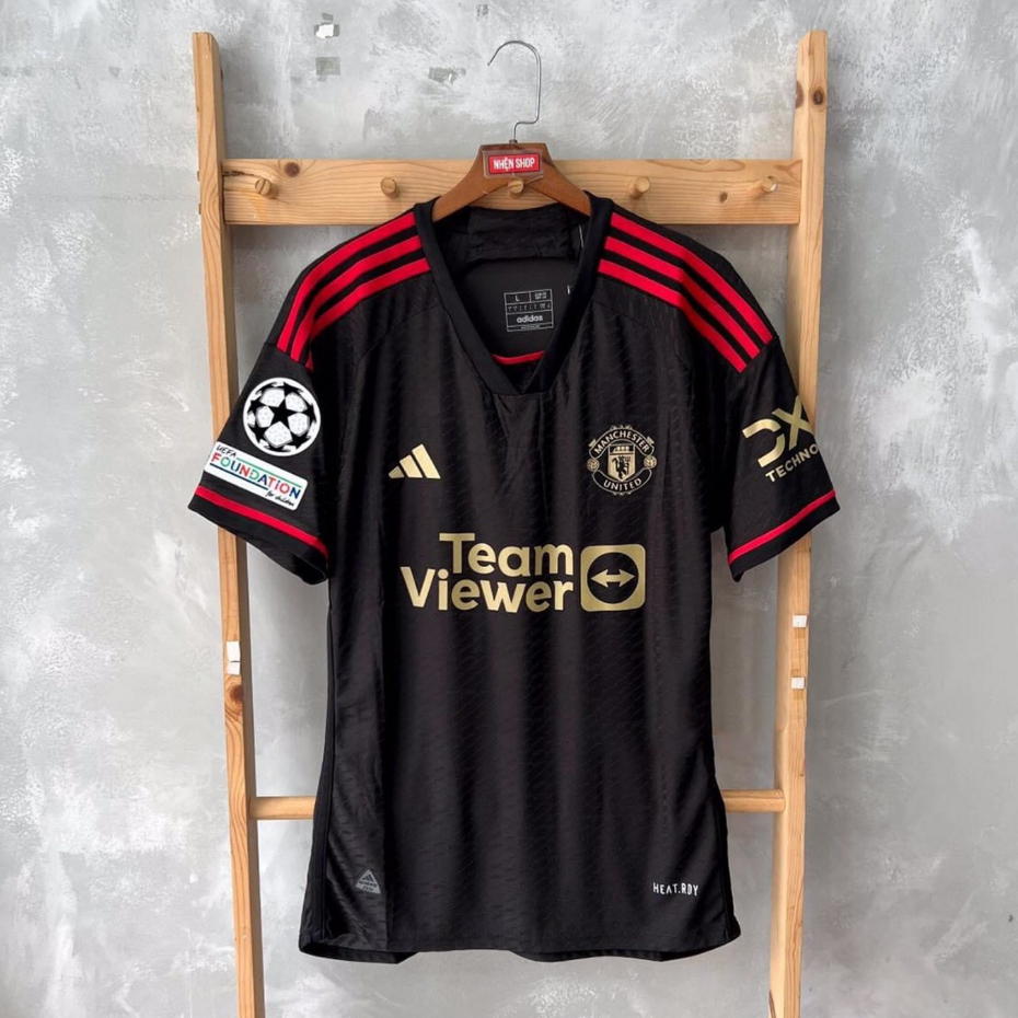 Áo Thun NgắN Tay MàU Đen Size S-2XL * 24 ManU （only T-shirt）