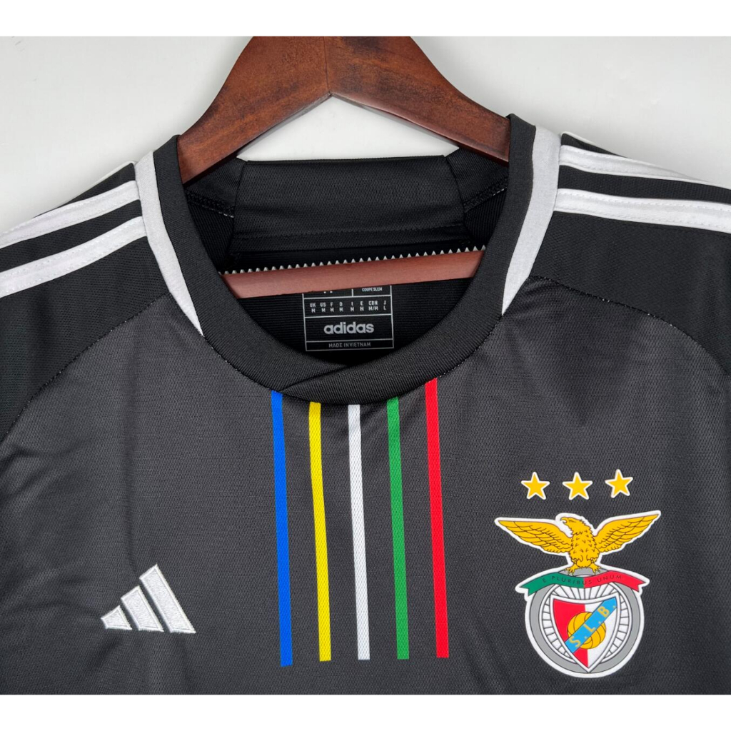 Áo Bóng Đá Màu Đen Số 23 / 24 Benfica Thời Trang Cho Nam