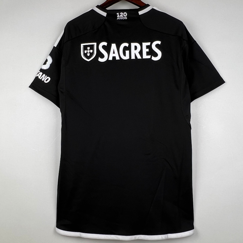 Áo Bóng Đá Màu Đen Số 23 / 24 Benfica Thời Trang Cho Nam