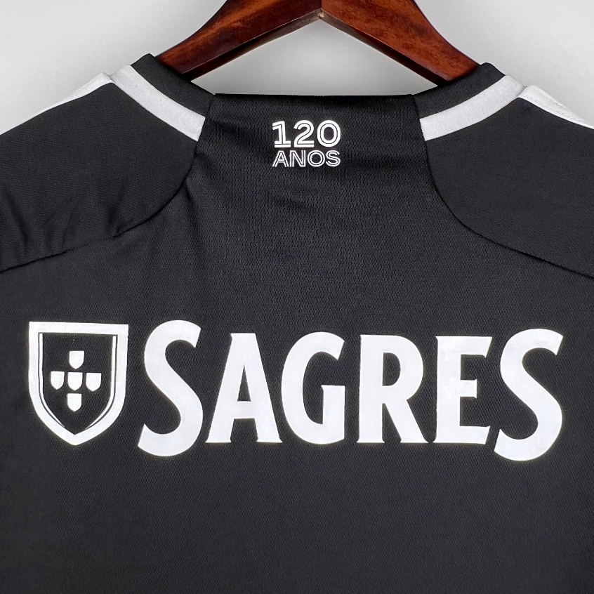 Áo Bóng Đá Màu Đen Số 23 / 24 Benfica Thời Trang Cho Nam