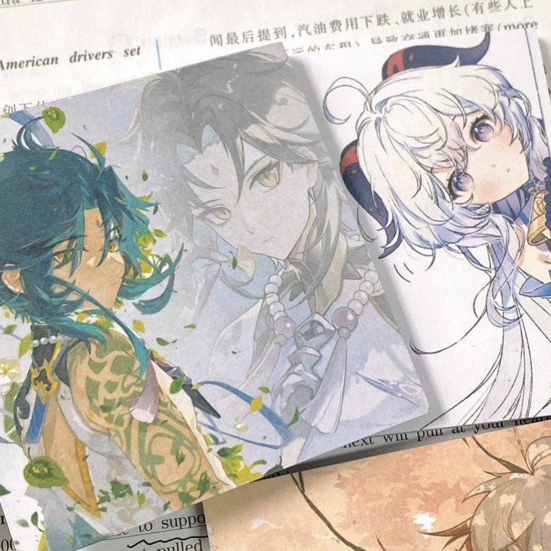 Bộ 50 Tờ Giấy Ghi Chú Họa Tiết Hoạt Hình Anime Dễ Thương