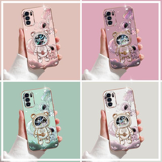 ốp lưng Samsung S22 ultra S22 Plus S23 S23 ultra S23 Plus S21 Thẳng cạnh mạ cát lún phi hành gia đứng trường hợp điện thoại di động