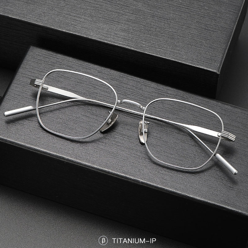Mắt Kính Gọng Titan 9g Phong Cách Vintage Nhật Bản Thời Trang 80809