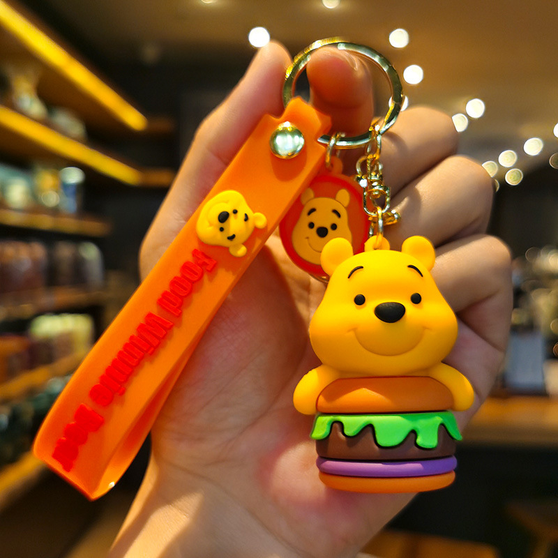 Móc Khóa Gấu Pooh Nhồi Bông Dễ Thương