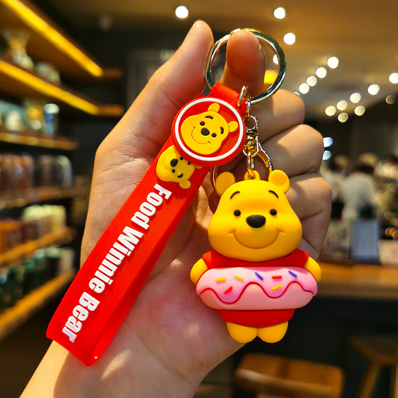 Móc Khóa Gấu Pooh Nhồi Bông Dễ Thương