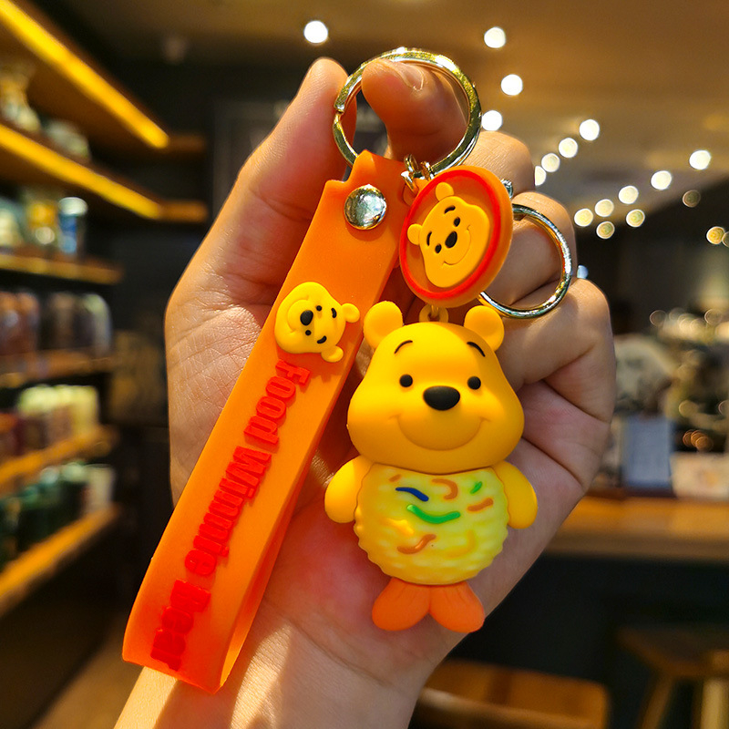 Móc Khóa Gấu Pooh Nhồi Bông Dễ Thương