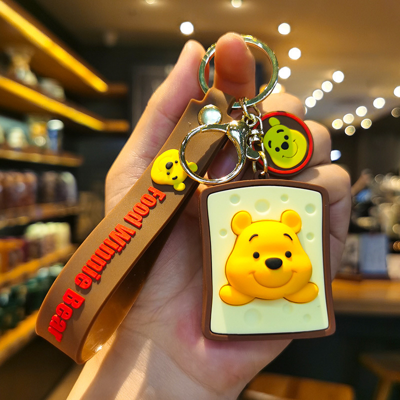 Móc Khóa Gấu Pooh Nhồi Bông Dễ Thương