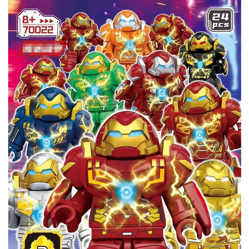 Mô Hình Đồ Chơi Nhân Vật HULkbuster Gold Siver Đỏ Ngẫu Nhiên