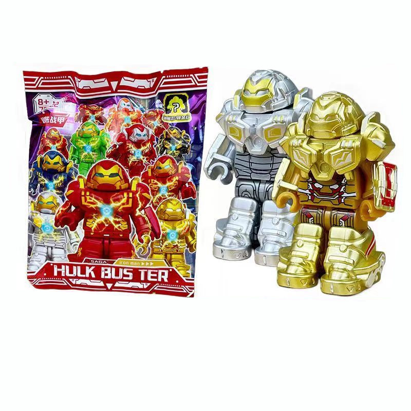 Mô Hình Đồ Chơi Nhân Vật HULkbuster Gold Siver Đỏ Ngẫu Nhiên
