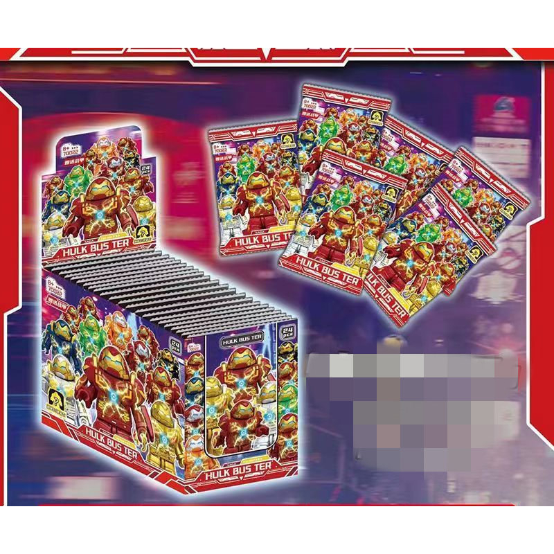 Mô Hình Đồ Chơi Nhân Vật HULkbuster Gold Siver Đỏ Ngẫu Nhiên