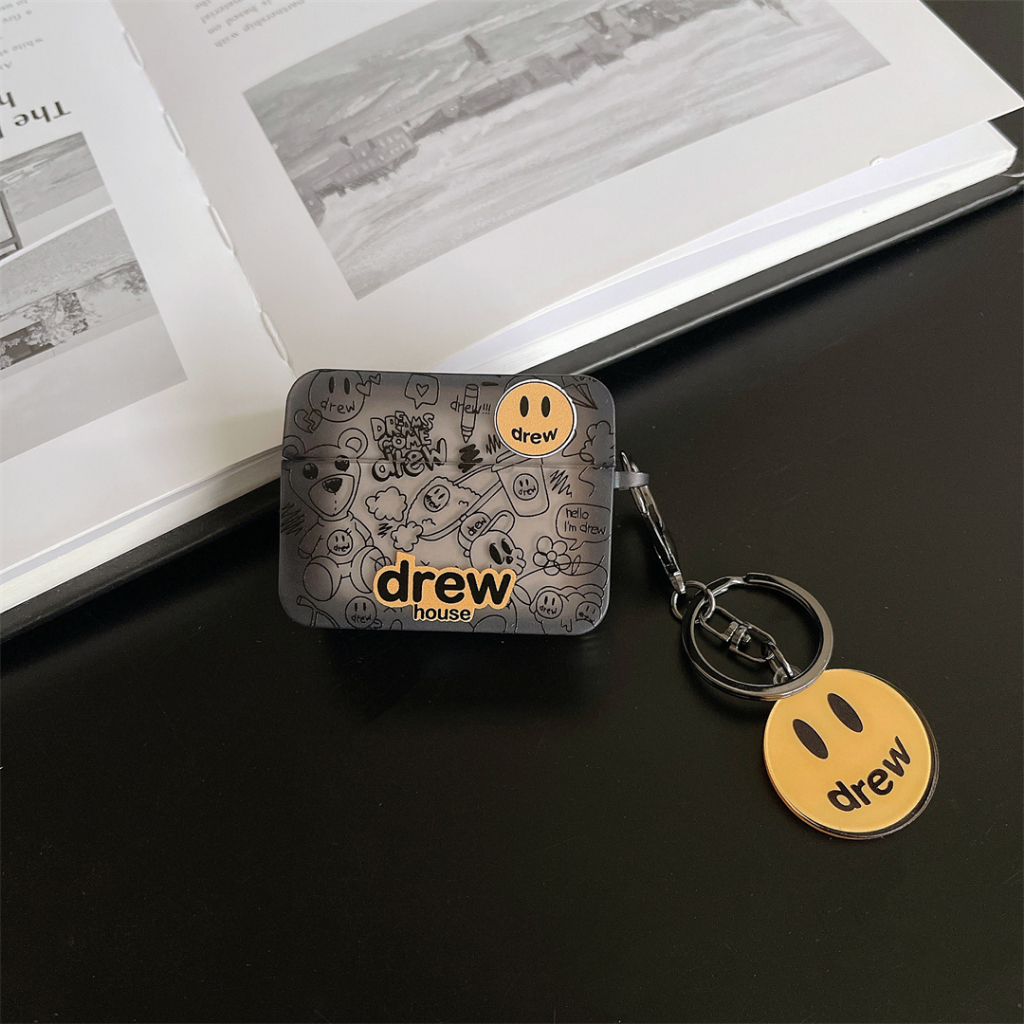 Vỏ Bảo Vệ Hộp Sạc Tai Nghe AirPods Pro2 Pro AirPods 1 / 2 AirPods 3 Hình Vuông Màu Đen