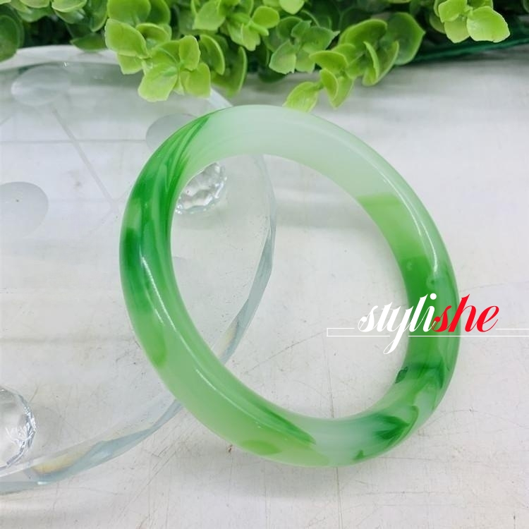 Vòng Tay Ngọc Bích Giả Thời Trang Cho Nữ