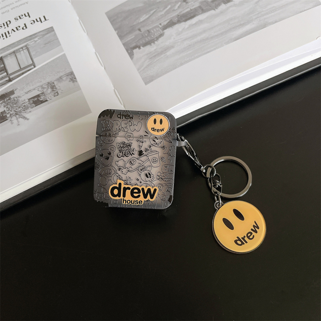 Vỏ Bảo Vệ Hộp Sạc Tai Nghe AirPods Pro2 Pro AirPods 1 / 2 AirPods 3 Hình Vuông Màu Đen