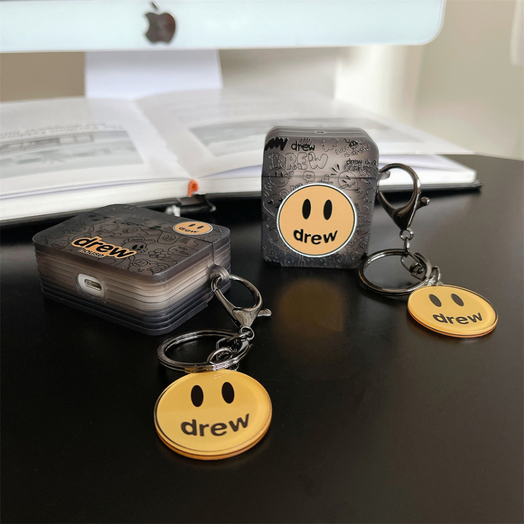 Vỏ Bảo Vệ Hộp Sạc Tai Nghe AirPods Pro2 Pro AirPods 1 / 2 AirPods 3 Hình Vuông Màu Đen