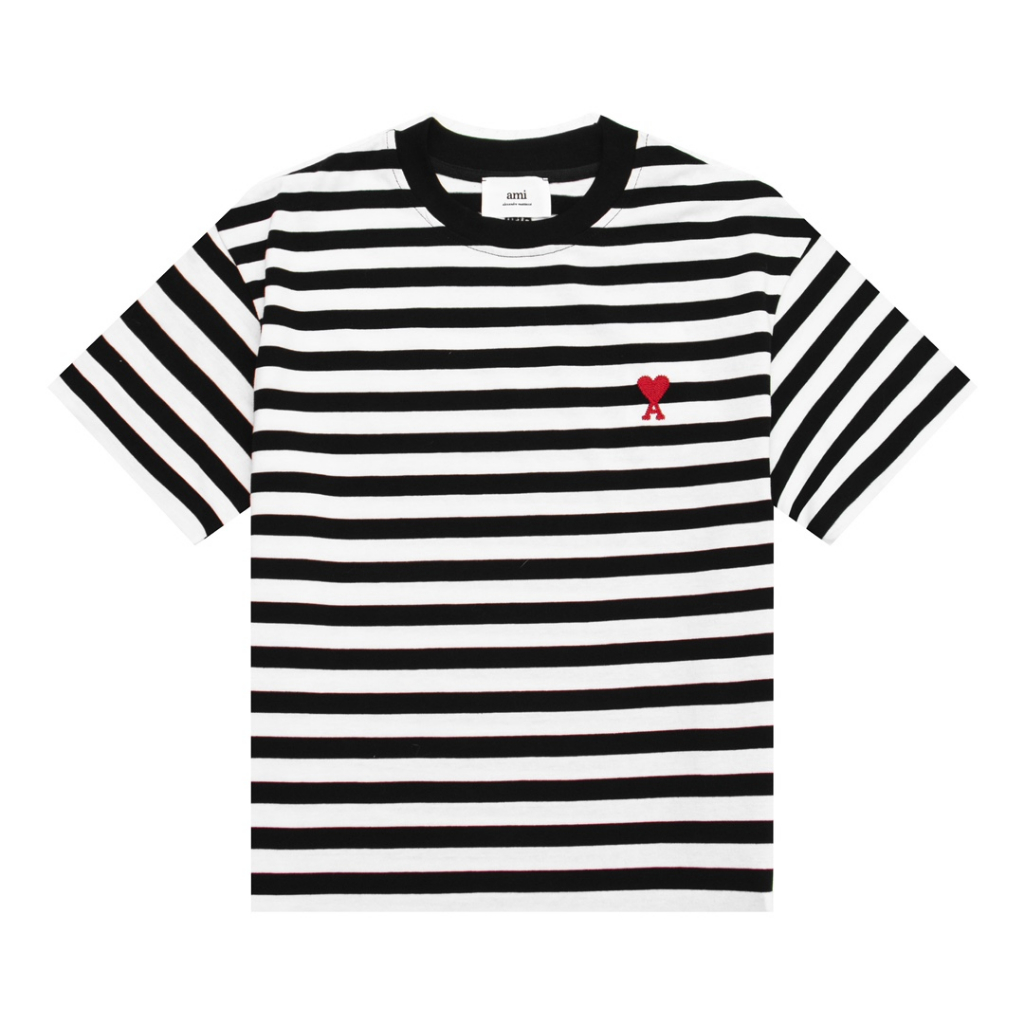 Áo Thun Cotton 240g Thêu Hình Trái Tim Phong Cách Mới