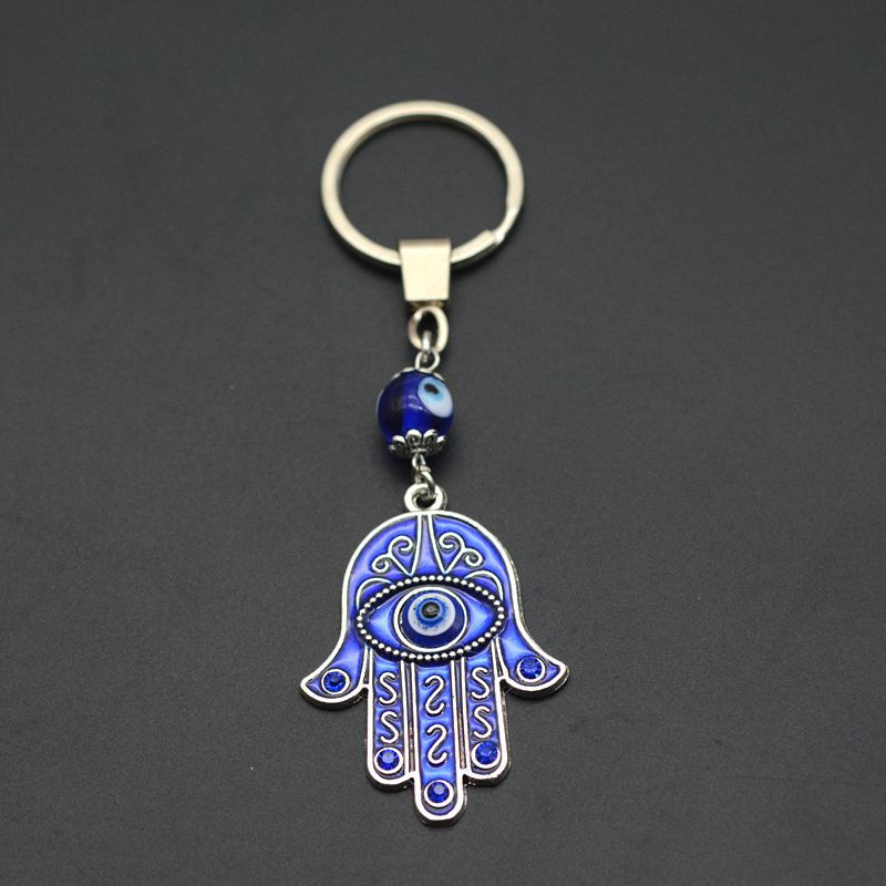 Móc Khóa Kim Loại Hình Mắt Quỷ Đính Đá Thời Trang Cho Nam Nữ