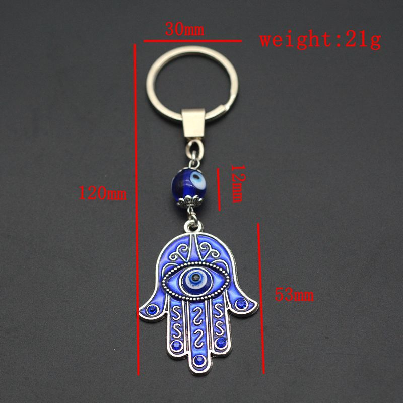 Móc Khóa Kim Loại Hình Mắt Quỷ Đính Đá Thời Trang Cho Nam Nữ