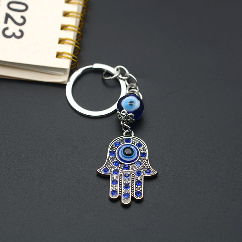 Móc Khóa Kim Loại Hình Mắt Quỷ Đính Đá Thời Trang Cho Nam Nữ