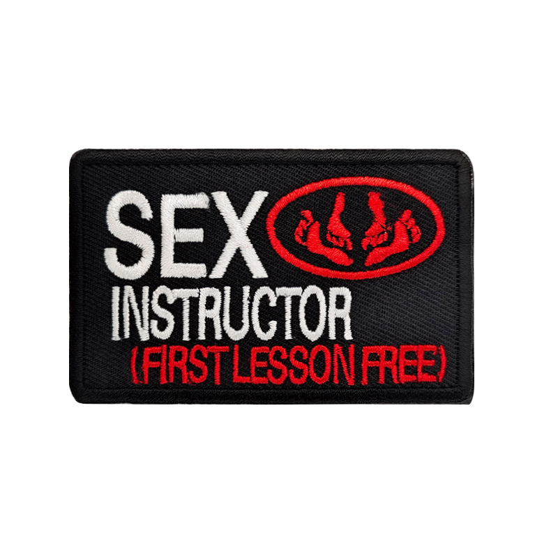 Sticker Ủi Thêu Hình Đầu Phim First Lesson Dán Balo