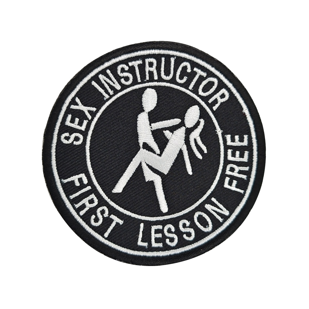 Sticker Ủi Thêu Hình Đầu Phim First Lesson Dán Balo