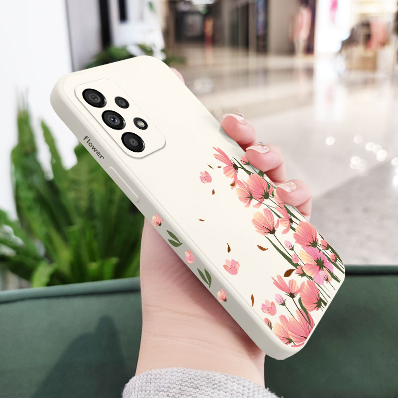 Ốp Điện Thoại Silicon Dẻo In Họa Tiết Hoa Hướng Dương Cho Samsung Galaxy A73 A53 A33 A23 4G 5G