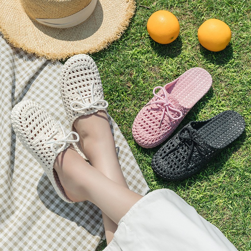 Dép Bít Mũi Thoáng Khí Thời Trang Hàn Quốc Cho Nữ