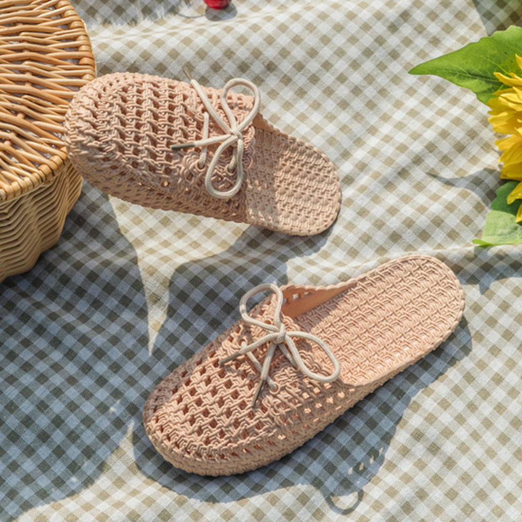 Dép Bít Mũi Thoáng Khí Thời Trang Hàn Quốc Cho Nữ