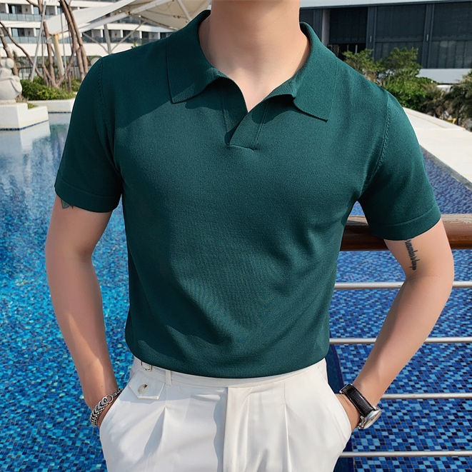 Áo Thun Polo Ngắn Tay Thoáng Khí Mau Khô Thời Trang Mùa Hè Dành Cho Nam / Size M-3xl