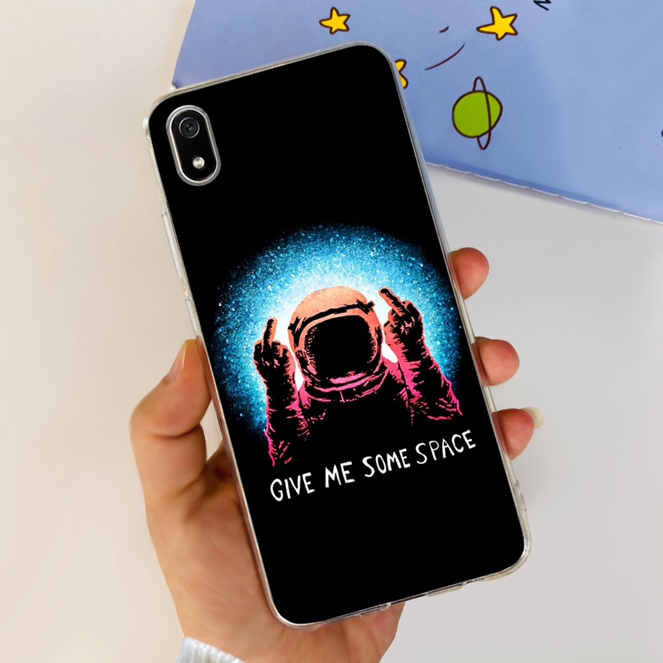 Ốp Điện Thoại TPU Dẻo Họa Tiết Hoạt Hình Phi Hành Gia Cho Xiaomi Redmi 7A 5.45 inch Redmi 7A 7 A Redmi7a