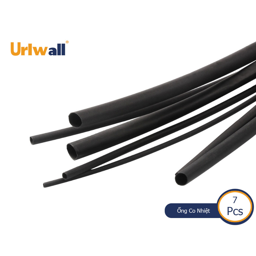 Urlwall Bộ 7 Ống Co Nhiệt 1 / 2 / 2.5 / 3 / 4 / 5 / 6mm