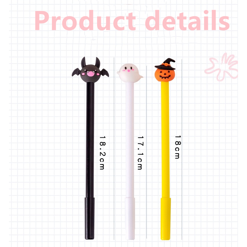 Bút Mực Gel Hình Quả Bí Ngô Halloween Sáng Tạo