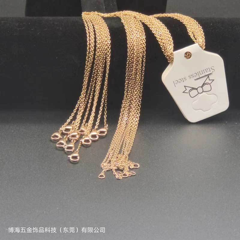 Vòng cổ Bằng Thép Không Gỉ Mạ Vàng 18k Mặt Thánh Giá Đơn Giản Thời Trang Cho Nam Và Nữ