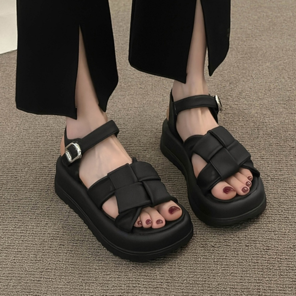 FEIJIANU dép nữ giày sandal nữ dép đế cao đi biển Thoải Mái Xinh Xắn 28Z23071418