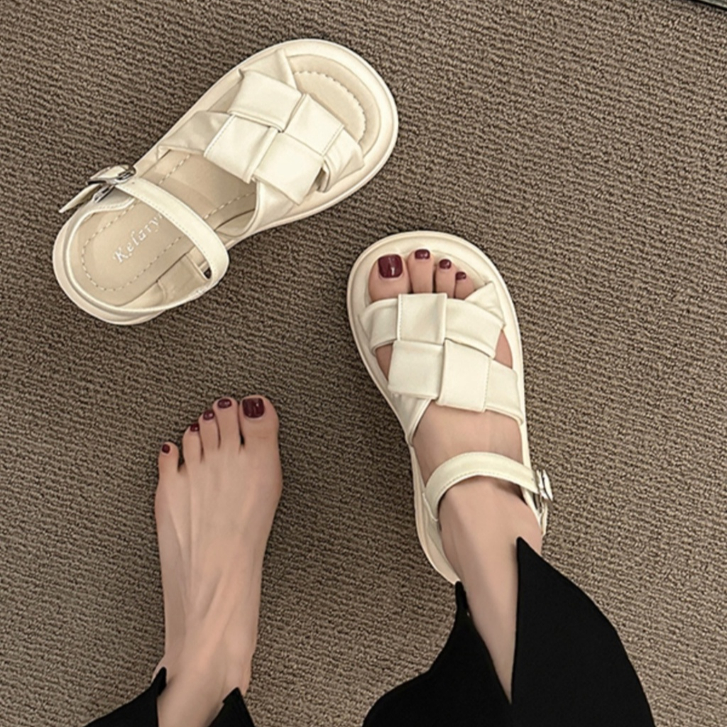 FEIJIANU dép nữ giày sandal nữ dép đế cao đi biển Thoải Mái Xinh Xắn 28Z23071418