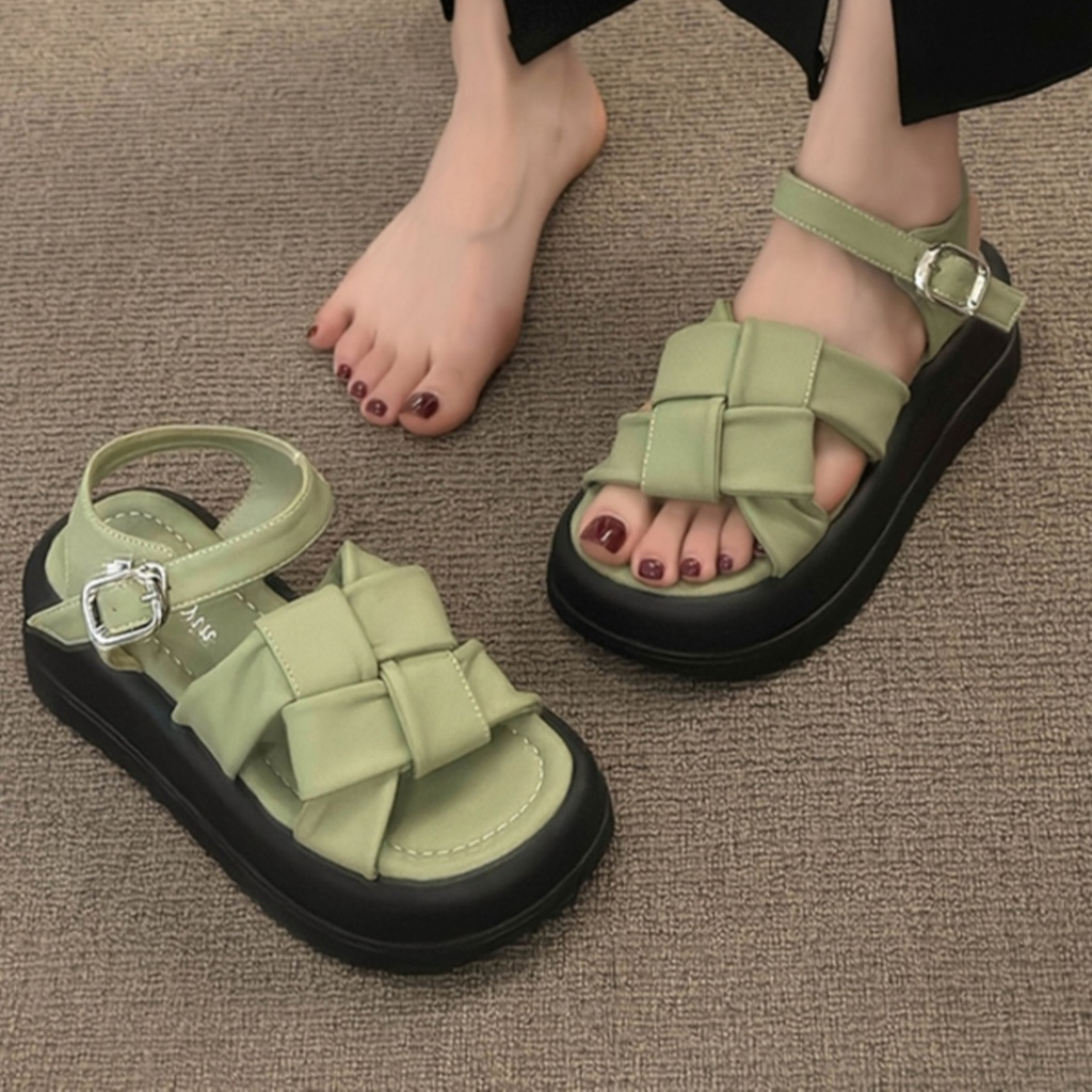 FEIJIANU dép nữ giày sandal nữ dép đế cao đi biển Thoải Mái Xinh Xắn 28Z23071418