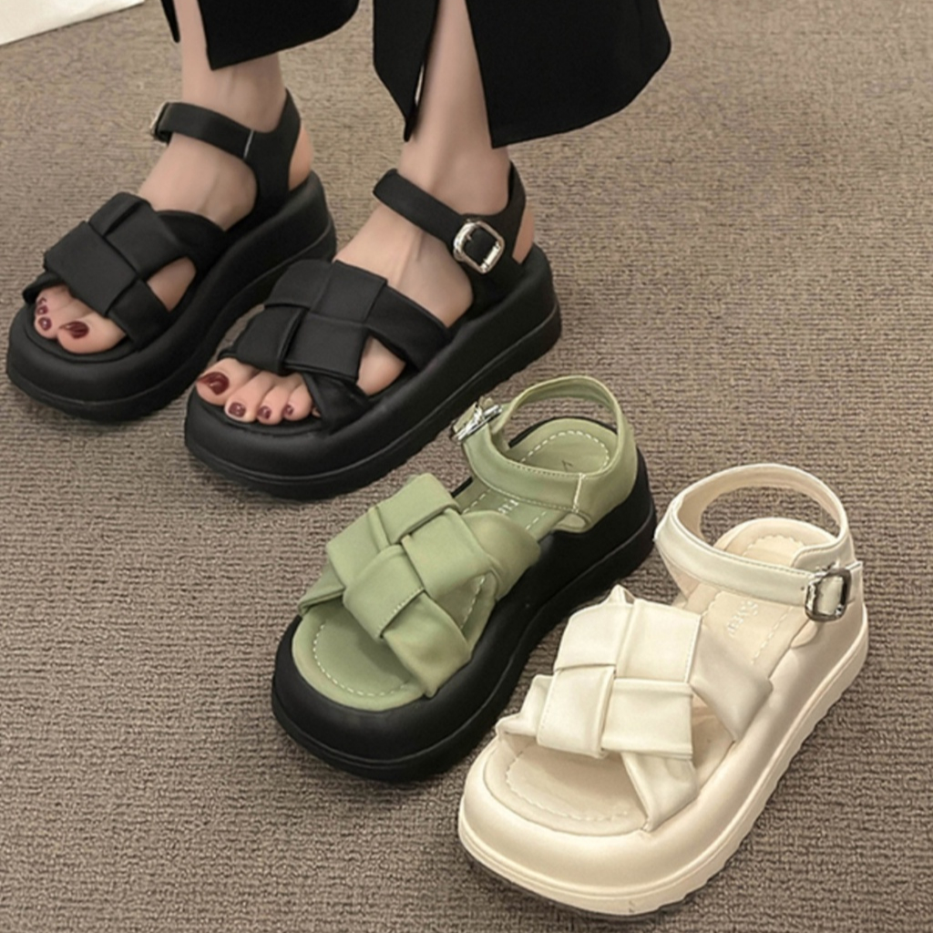 FEIJIANU dép nữ giày sandal nữ dép đế cao đi biển Thoải Mái Xinh Xắn 28Z23071418