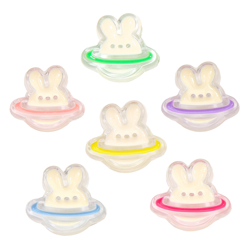 Hạt Hình Thỏ Hành Tinh Hoạt Hình Dễ Thương Dùng Làm Trang Sức / Móc Khóa / Vòng cổ DIY