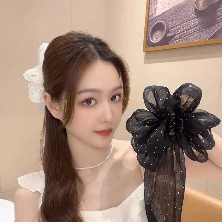 Kẹp Tóc Đính Nơ Ruy Băng Xinh Xắn Thời Trang Mùa Hè Cho Nữ