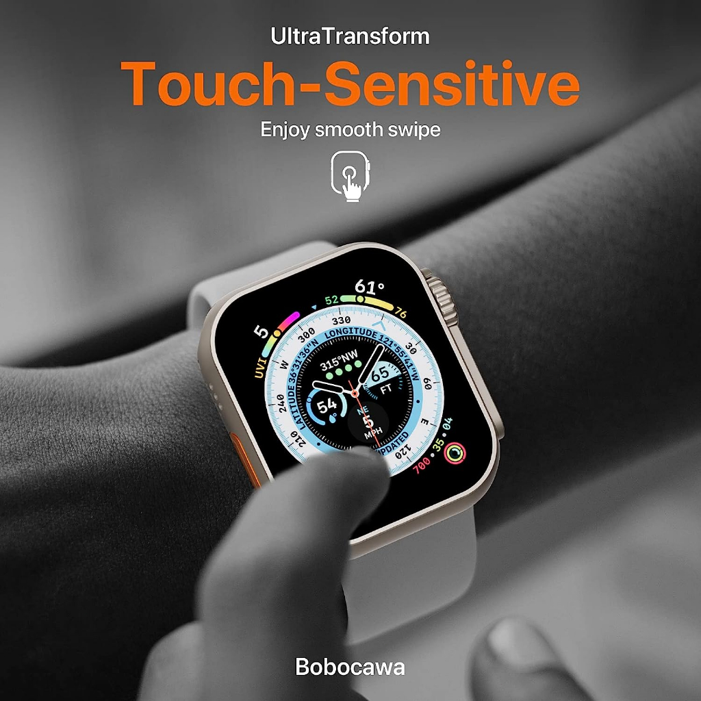 Kính Ốp Bảo Vệ Màn Hình Đồng Hồ Thông Minh Apple Watch 8 7 45mm 41mm 44mm 40mm iWatch Series 4 5 6 SE