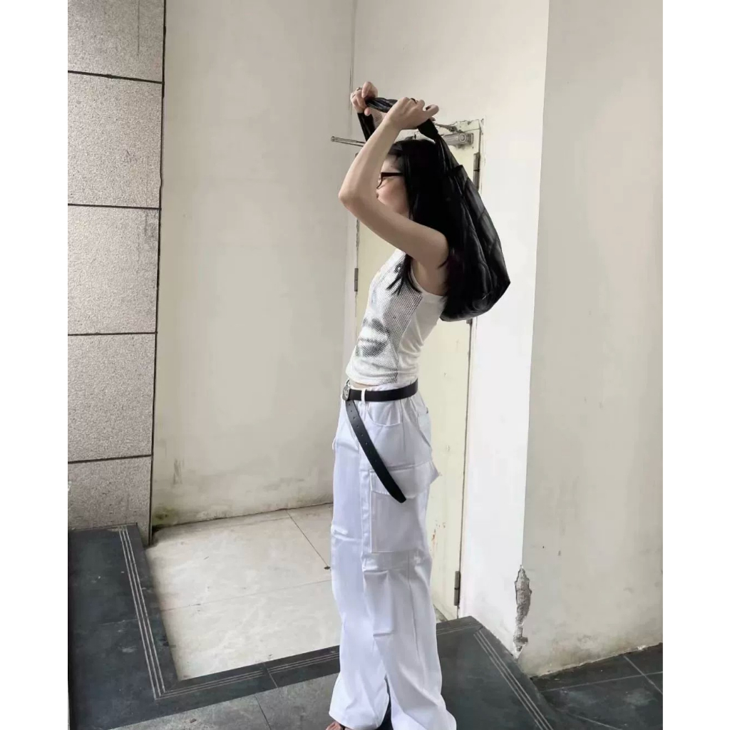 ZHELIHANGFEI Áo Thun Không Tay Dáng Ôm In Hình monroe Phong Cách Âu Mỹ Quyến Rũ Dành Cho Nữ