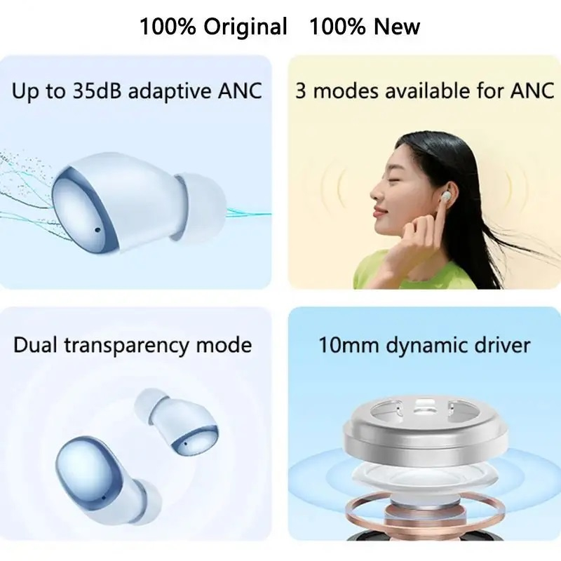 Tai Nghe Không Dây Kết Nối Bluetooth 5.2 TWS Redmi Buds 4