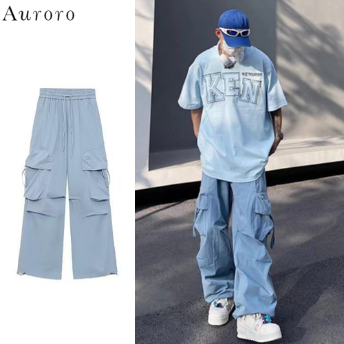 Quần túi hộp nam unisex street style thời trang quần túi hộp phong cách Hàn Quốc quần hộp nam hiphop unisex quần túi hộp ống rộng