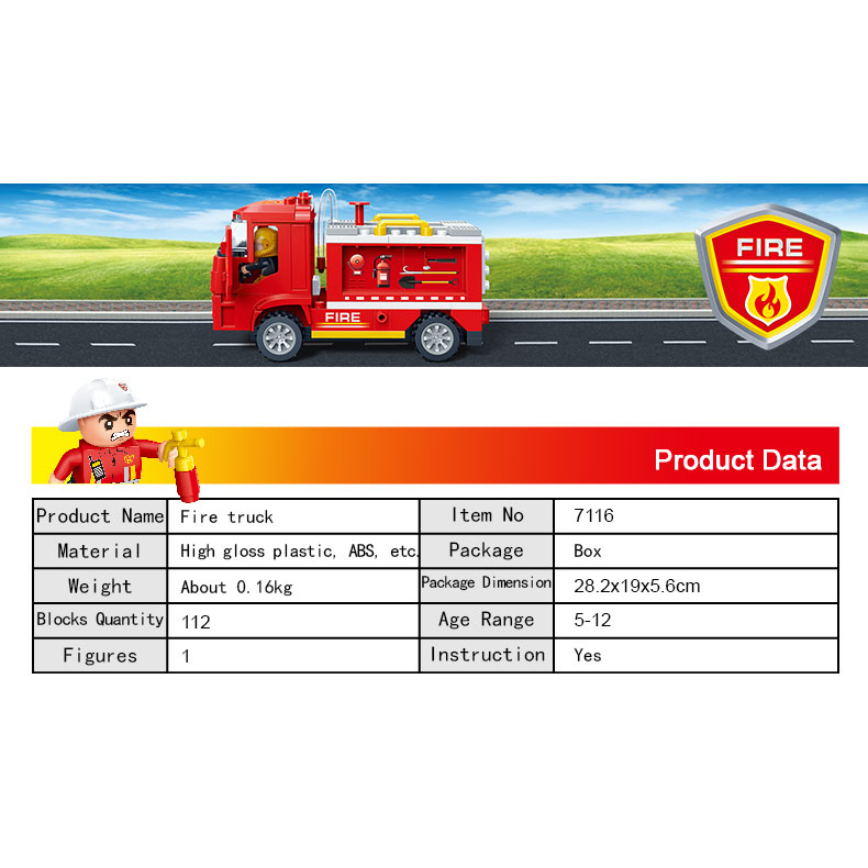 Lego Xe Cứu Hỏa Đồ Chơi Cho Bé Trai