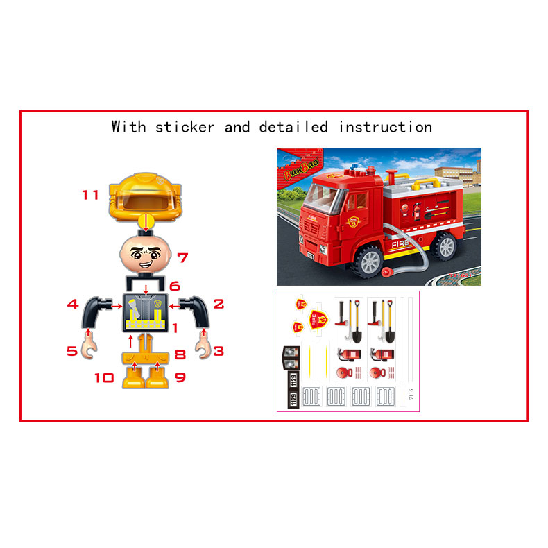 Lego Xe Cứu Hỏa Đồ Chơi Cho Bé Trai