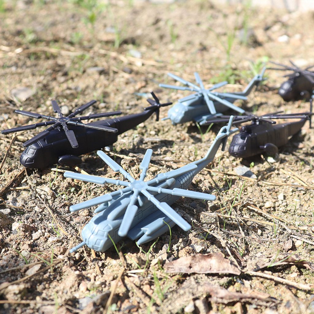 Set 6 Xe Đồ Chơi Và Cánh Quạt Cho Bé, Mô Hình Máy Bay Trực Thăng Bàn Cát Đồ Chơi Mô Hình Quân Sự Máy Bay Chiến Đấu Cánh Quạt Trực Thăng