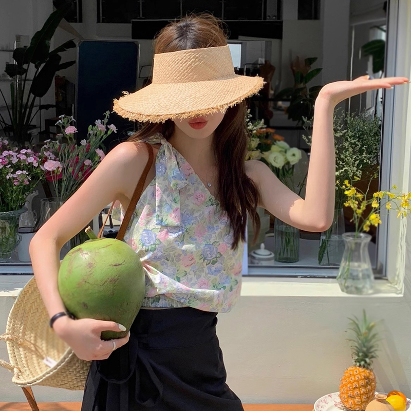 Áo Hai Dây Họa Tiết Hoa Thời Trang Mùa Hè Ngọt Ngào Cho Nữ