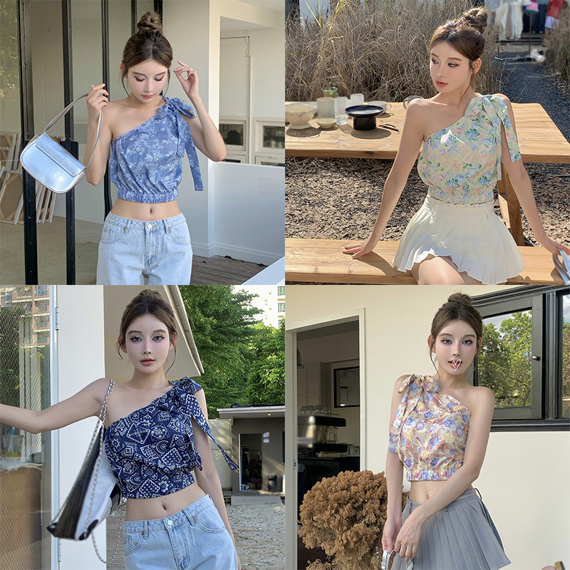 Áo Hai Dây Họa Tiết Hoa Thời Trang Mùa Hè Ngọt Ngào Cho Nữ