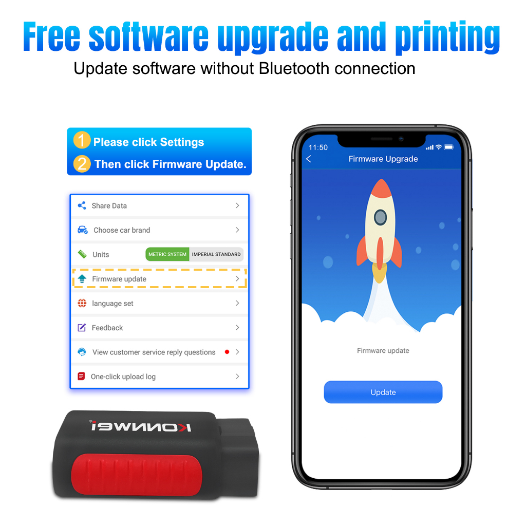 Bộ Thiết Bị Chẩn Đoán Lỗi Xe Hơi OBD 2 OBD2 KONNWEI KDIAG