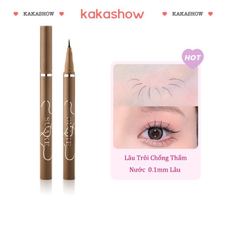 Kakashow Bút Kẻ Mắt Dạng Lỏng 3 Màu Siêu Mịn Tự Nhiên Mau Khô Mịn Màng Chống Nước Lâu A610